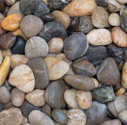 Cherry online Store Natural River Stone For garden and Aquarium home Decoration Polished Round Rock Stone
