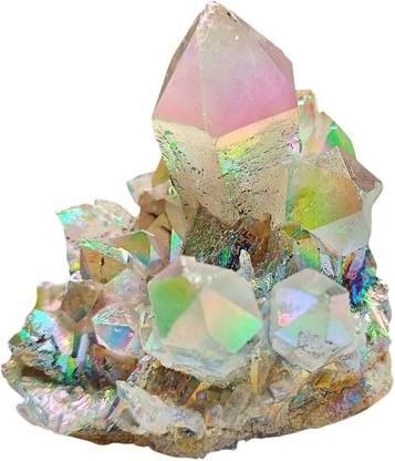 Divinity Crystals Aura Quartz Crystal Cluster/Geodes - Crystal for Meditation and Healing Regular Asymmetrical Crystal Stone