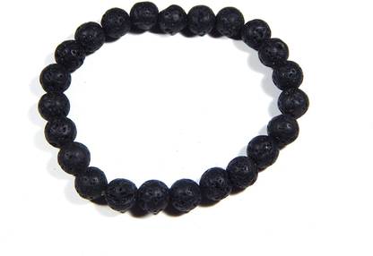 hoseki Lava Stone Round Beads Bracelet Lava Bracelet stone Regular Round Crystal Stone