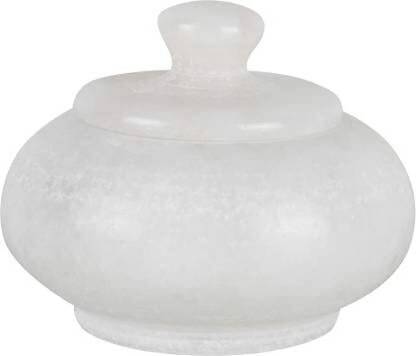 ART AND CRAFT Handmade marble kum kum box Polished Round Marble Stone