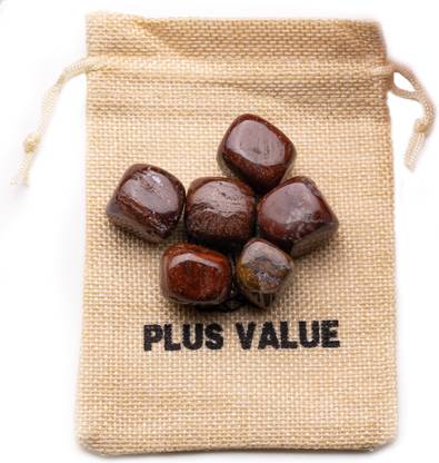 Plus Value petrified-wood-tumbled-50gm-jb Regular Asymmetrical Crystal Pebbles