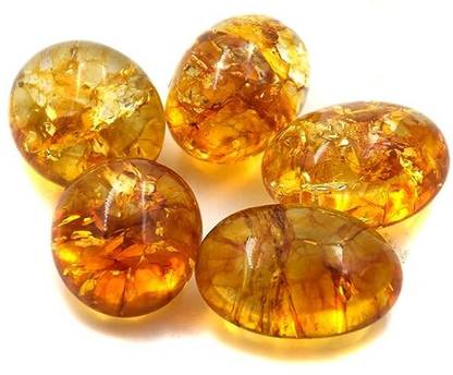 Divinity Crystals Natural Citrine Tumbled AAA+ Stone Pebbles For Vastu Fengshui Polished Round Crystal Pebbles