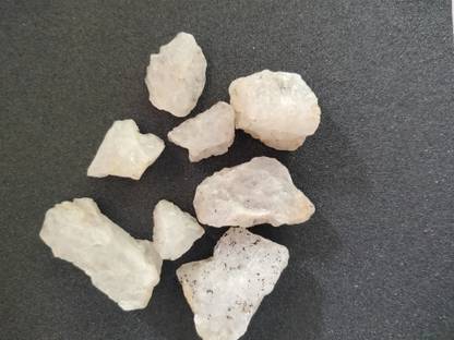KHAWAJABABASTON Milky Stone Regular Asymmetrical Quartz Stone