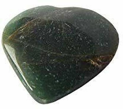 hoseki Green Jade stone Heart 63.3ct stone Regular Angular Crystal Stone