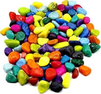 Softgreen Pebbles Stone for Decoration, Garden, Table and Home Decor Regular Asymmetrical Marble Pebbles