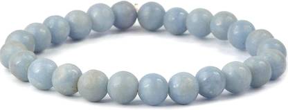 ashokagate Angelite Bracelet Polished Round Quartz Stone