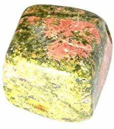 hoseki Unakite Epidote 91.8cts stone Regular Square Crystal Stone