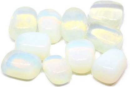 JMRM Opalite Natural Healing Crystal Tumble Stone (Purple, 7 Piece) Polished, Regular Round Crystal Stone