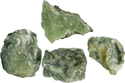 Shubhanjali Natural Prehnite Rough Raw Stone 200 Grams Green Prehnite Raw Stones for Reiki Healing Crystal Rock Chunk Loose Gemstone Regular Asymmetrical Crystal Stone