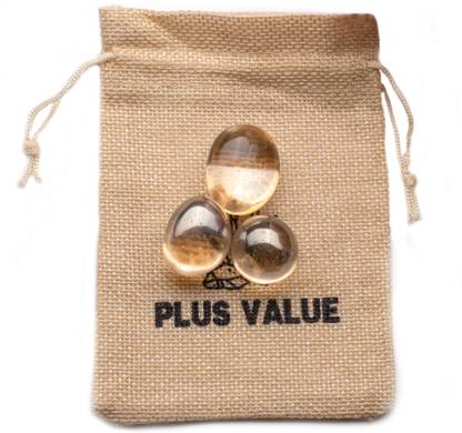 Plus Value titanium-aura-quartz-golden-firing-tumbled-50gm-jb Regular Oval Crystal, Quartz Pebbles