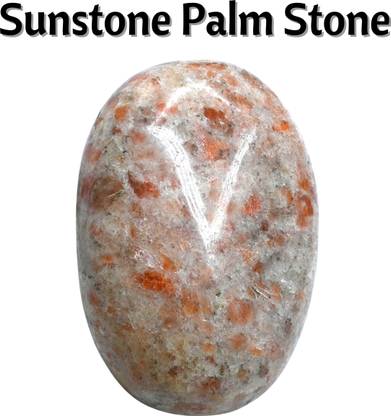 Crystal Heaven Large Sunstone Palmstone Polished Oval Crystal Stone