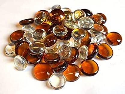 UHADEVI jhgj Regular Angular Fire Glass Stone