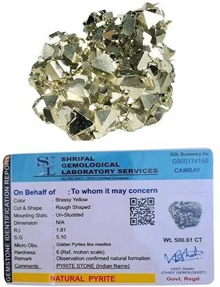 DivinityHealing Natural Iron Pyrite Rock Reiki Crystal for Manifestation Stone Regular Round Crystal Stone