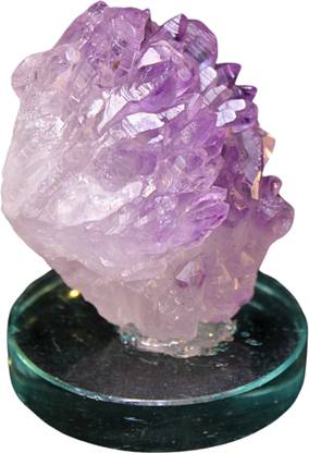 CJ Company 150g Amethyst Scepter Natural Healing Crystal Stone 7cm With glass Stand Regular Round Quartz, Crystal Stone