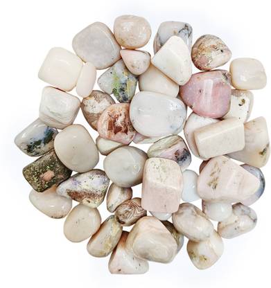9dzine Pink Opal Tumble Stone 100Gm,Crystal Pink Opal Gemstone Pebble for Vastu,Healing Polished Asymmetrical Crystal Stone