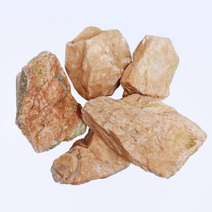 9dzine Peach Moonstone Crystal Rough Raw Stone 250Gm,Moonstone Gemstone for Vastu,Décor Regular Asymmetrical Crystal Stone