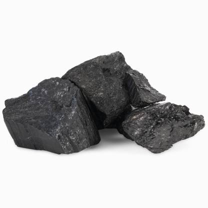 SOLAVA Original Black Tourmaline Crystal - Natural Raw for Healing, Protection, Vastu Regular Asymmetrical Crystal Stone