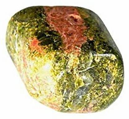hoseki Unakite Epidote 63.8cts stone Regular Asymmetrical Crystal Stone