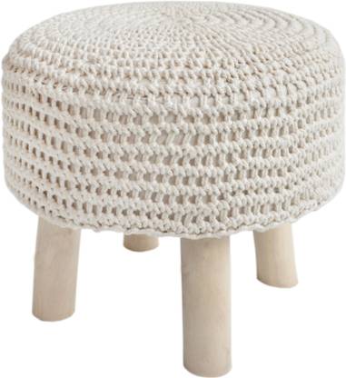 Macrame World Fabric Pouf
