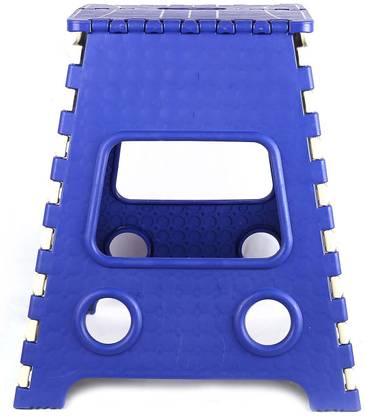 Omniversal 18 inch Space Saving Plastic Foldable Step Stool