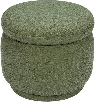 lifestyle furniture Lifestyle Furniture | Round Storage Ottoman Green 18.5'' H X 21'' W X 21'' D Stool