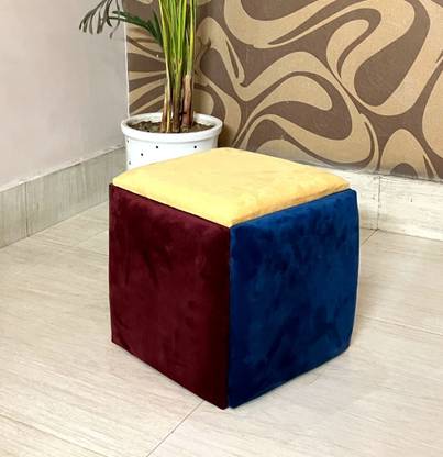 Dlife 5 in 1 Stool Multicolour Seating Cube Stackable Nesting Ottoman Living & Bedroom Stool