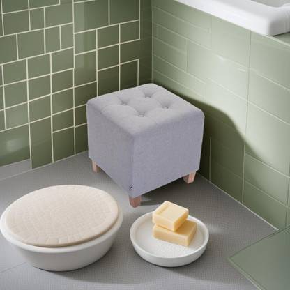 art export Ottoman Pouffes Sitting Mudda Puffy Stool Dressing Table Pouf Square Footstool Living & Bedroom Stool