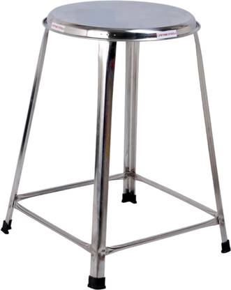 Lifetimestool SS Stainless Steel Stool for Home Kitchen Cafe for Stetching Unit Lab etc Metal Bar Stool