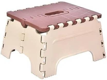 Shiv Rudra Heavy-Duty Folding Footstool | Slip-Resistant Folding Step Stool Kitchen Stool