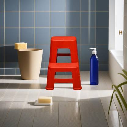 Nilkamal Strong & Durable Step Stool STL 21|100%PolyPropylene|For Living,Bed Room,Kitchen Bathroom Stool