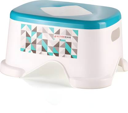 ACTIONWARE Printed Plastic Bathroom Stool Ideal for Bathroom Use Bathroom Stool