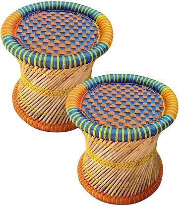 Bhavishya Handmade Bamboo Stool for Home,Office & Livingroom Living & Bedroom Stool