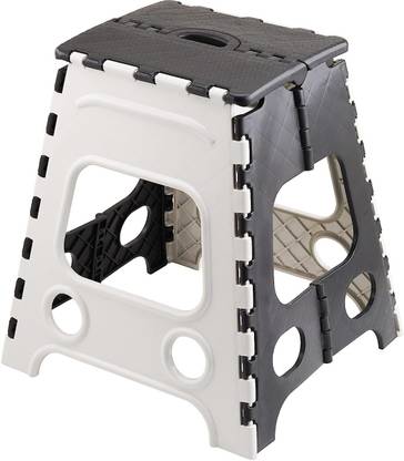 KR STORE Portable Folding Plastic Step Stool, 18 Inch Kitchen Stool