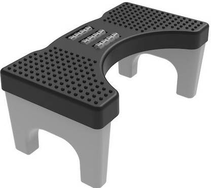 Extrawish Bathroom Toilet Step Stool with Massage Rollers 18 cm Height Foldable Bathroom Stool