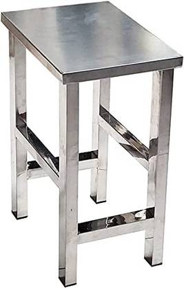 Indian Decor 55474 All Stainless Steel Anti-Static Square stools Stool