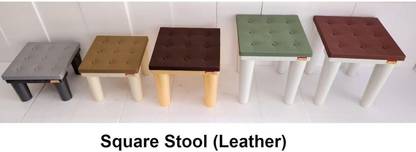 Aristo Combo of 2 Pc Aesthetic Design Strong Support Stool with Anti-Slip Stool