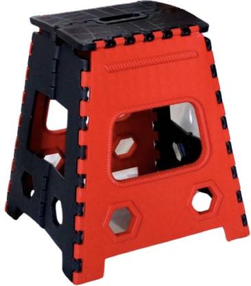 AD POINT Red Black Portable Stool Living & Bedroom Stool