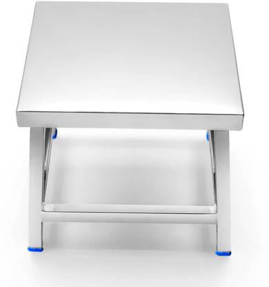 MEENA ENTERPRISES Heavy-Duty Stainless Steel Table,Durable & Multipurpose,Kitchen utility table Stool