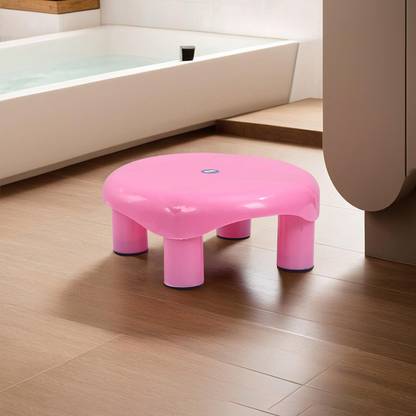 KUBER INDUSTRIES Plastic Oval Bathroom Patla/Stool (Multi) Set of 1 Pc Stool