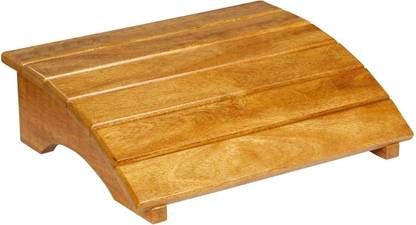 PRINCE ART Wooden Foot Rest Stool Under Desk Footrest Wood Office, Home, Table Use Step AB Stool