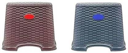 Shopsidex Classic Perfect Posture Plastic Stool, 10.62 inch (Height) Bathroom Stool