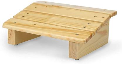 PRINCE ART Wooden Foot Rest Stool Under Desk Footrest Wood Office, Home, Table Use Step AV Stool
