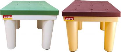 Aristo Combo Of 2 Premium Aesthetic Design Strong Support Stool for Bathroom & Kitchen Stool