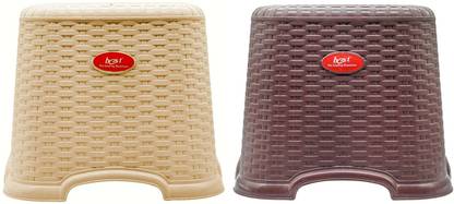 JSK Tannu Craft Anti Skid Design Plastic Bath Stool for Kitchen Set of Bathroom Stool