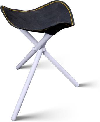 AR Brothers Lightweight & Portable 3-Leg Camp Chair with Polyester Fabric Seat Outdoor & Cafeteria Stool