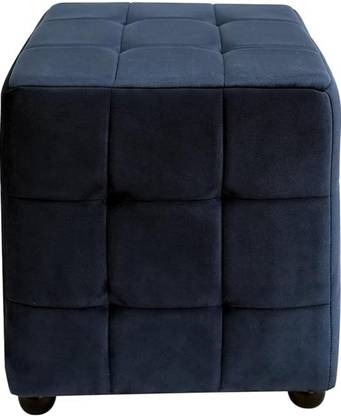 Access craft Access Craft Upholstered Square Ottoman Stool for Living Room | (Navy Blue) Stool