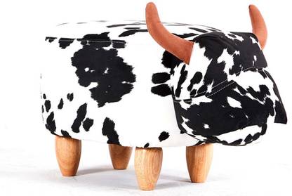 24x7eMall Cow Ride-On Ottoman Footrest Stool Stool