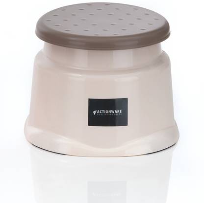 ACTIONWARE Plastic Bathroom Stool Anti-Slip with Unbreakable Material Bathroom Stool