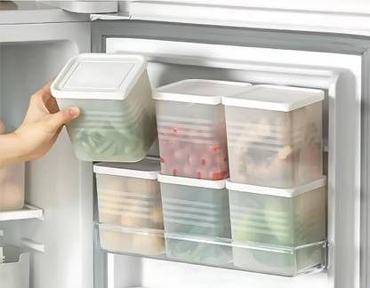 Shoperd Plastic fridge storage Space saving Refrigerator Side Door Organizer,Food Fresh Box Storage Basket
