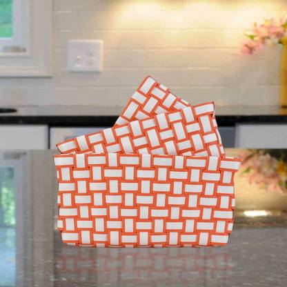 KidsCity.In Nylon Woven Storage Organizer Nylon Basket Set of 3 (91-4935) Storage Basket